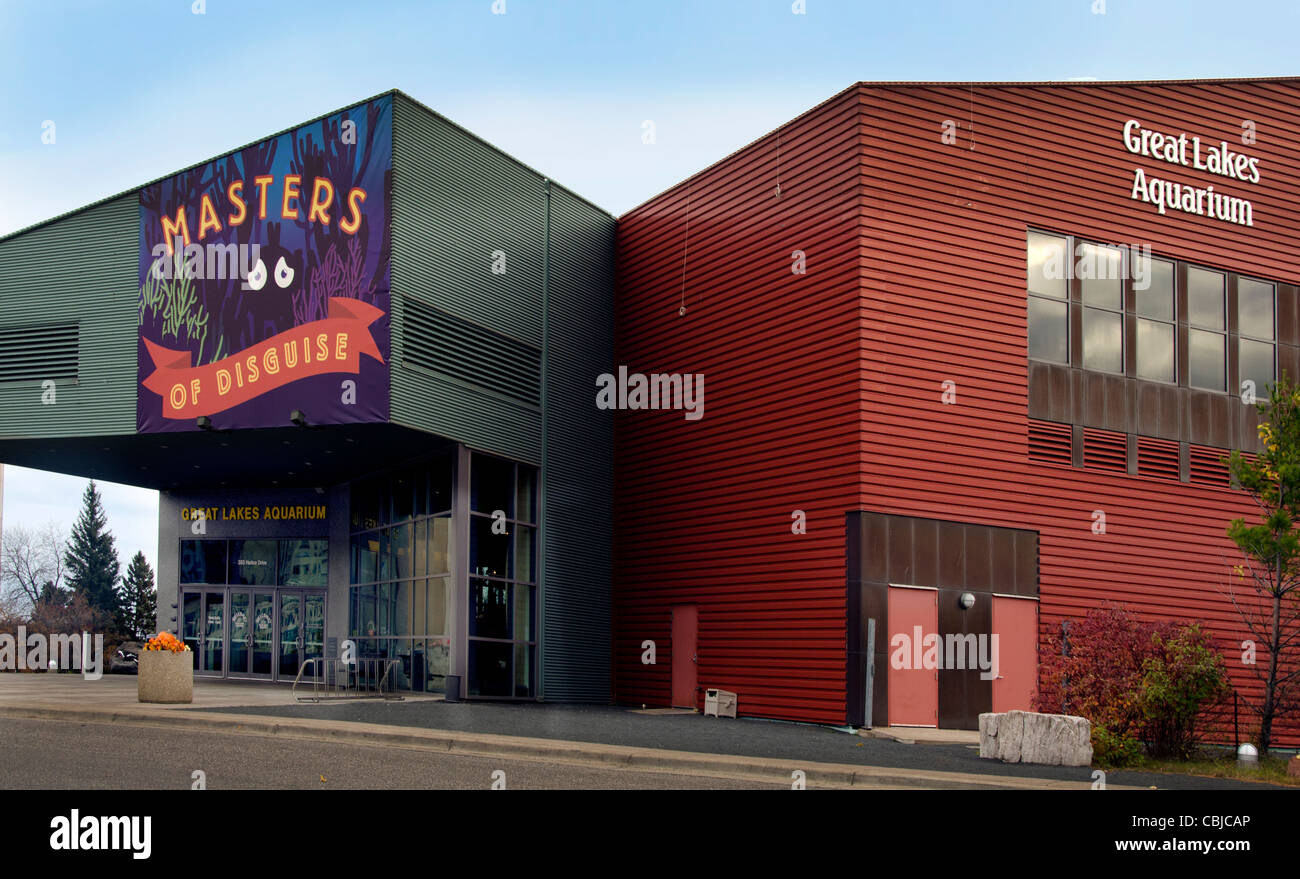 I grandi laghi acquario nel Canal Park area di Duluth, Minnesota Foto Stock
