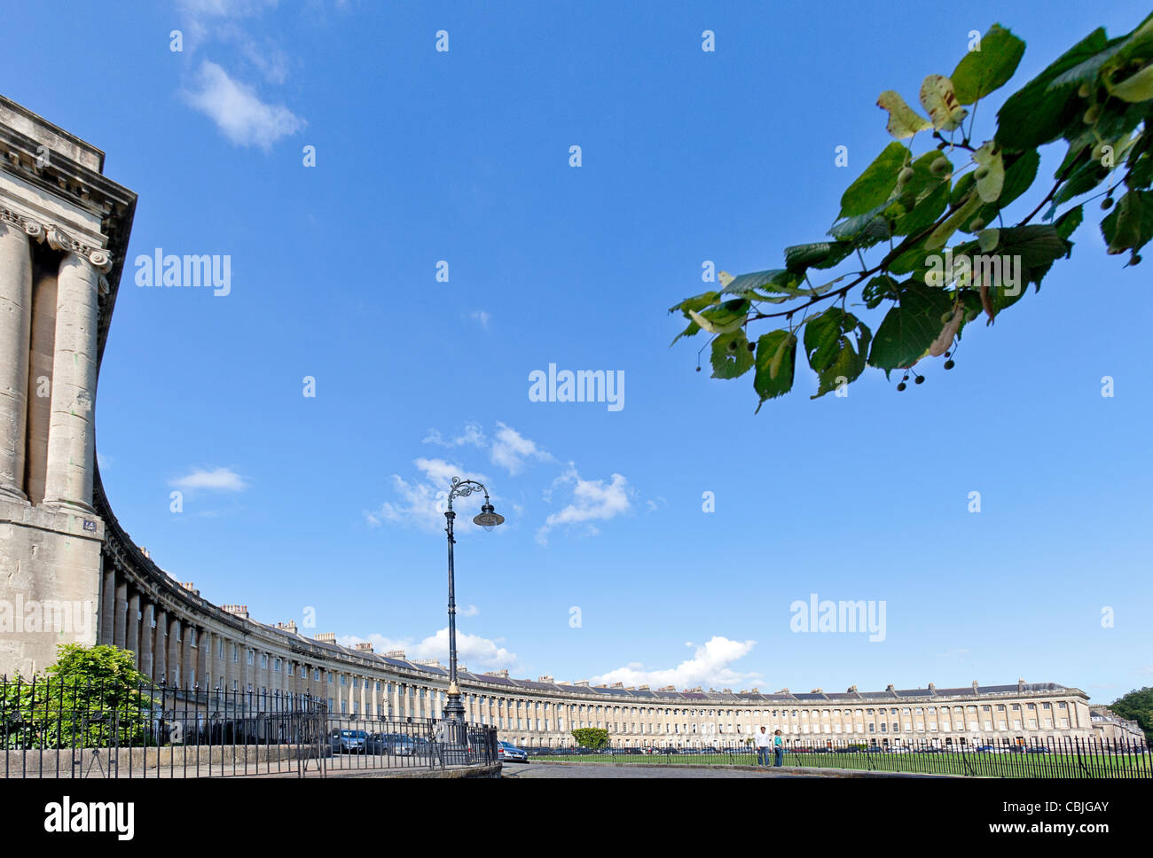 Il Royal Crescent in Bath Spa, Inghilterra. Foto Stock