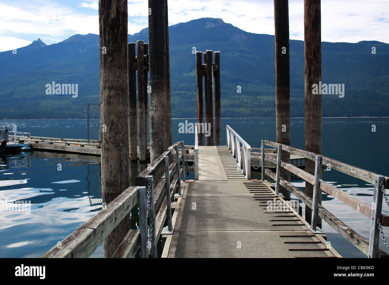 Nakusp Pier British Columbia BC Foto Stock