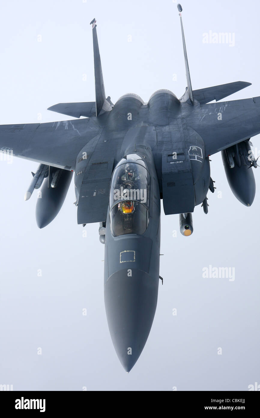 McDonnell Douglas F-15E Strike Eagle della US Air Force. Foto Stock