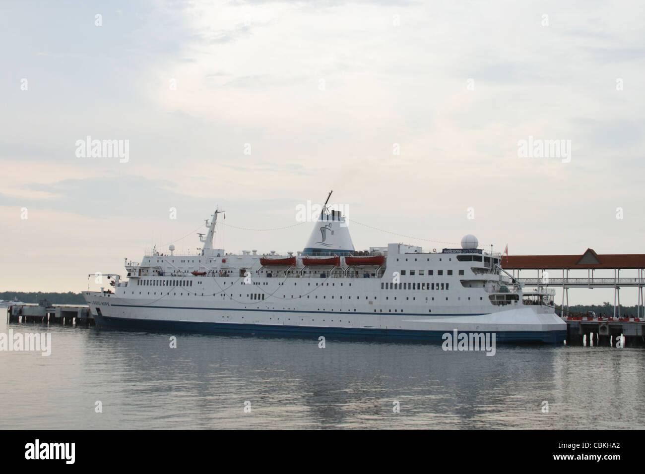 La nave MV loghi speranza a Port Klang, Malaysia Foto Stock