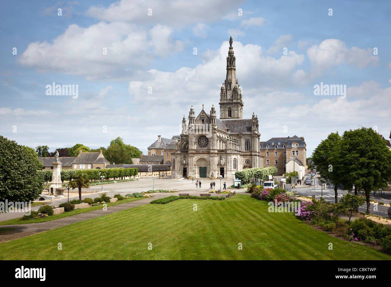 Saint Anne d'Auray, Basilica e motivi, Morbihan, in Bretagna, Francia Foto Stock