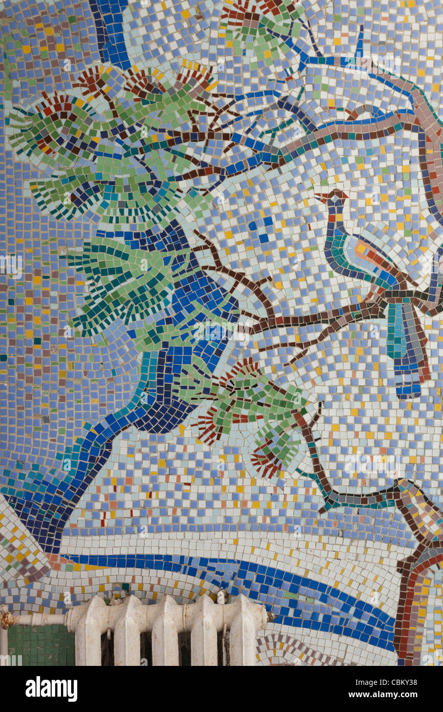 Russia, il litorale del Mar Nero, Sochi, Stalin Dacha, casa estiva del dittatore sovietico Joseph Stalin, Zelenaya Roscha sanitorium Foto Stock