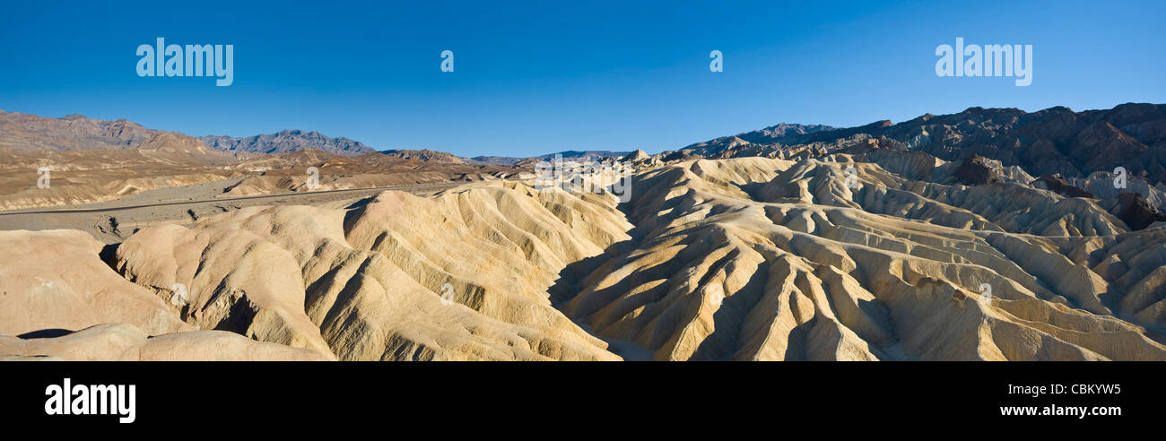 Il Badlands, Parco Nazionale della Valle della Morte, STATI UNITI D'AMERICA Foto Stock