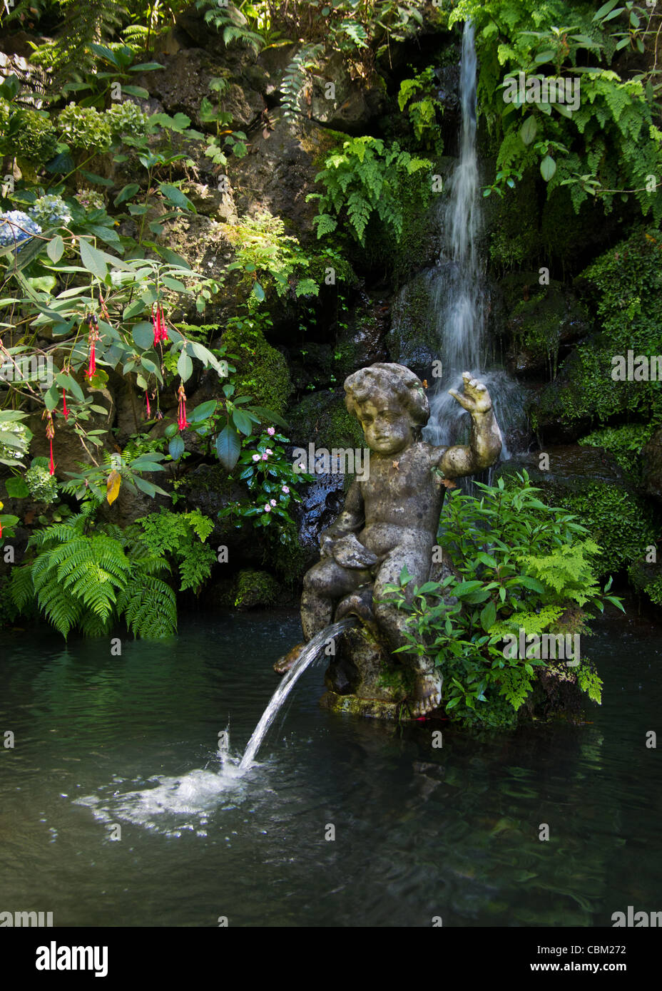 Statua di Bot in Monte Palace Gardens, di Madera Foto Stock