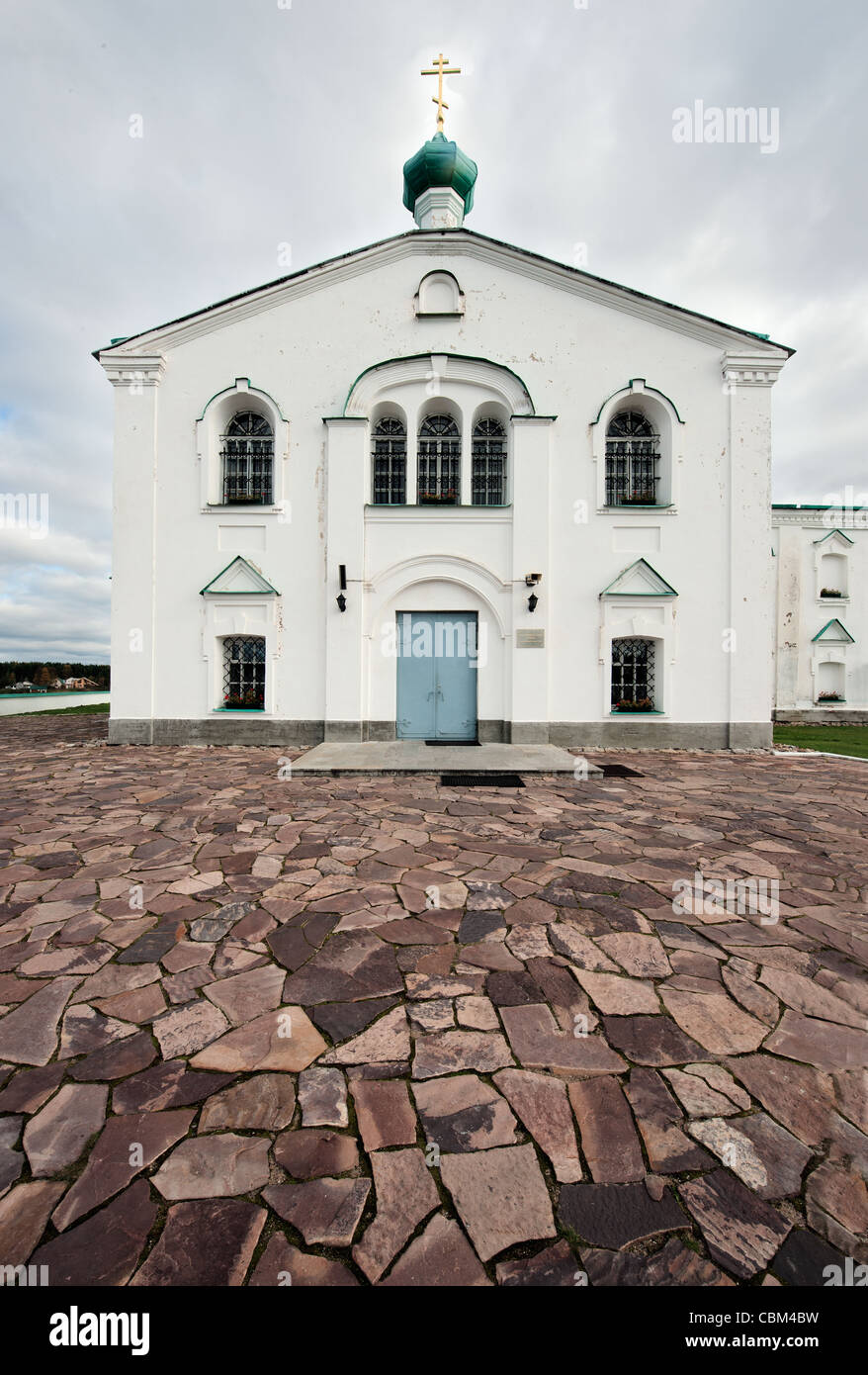 Aleksandro-Svirsky monastero della Santa Trinità.Spaso-Preobrazhenskiy cattedrale Foto Stock