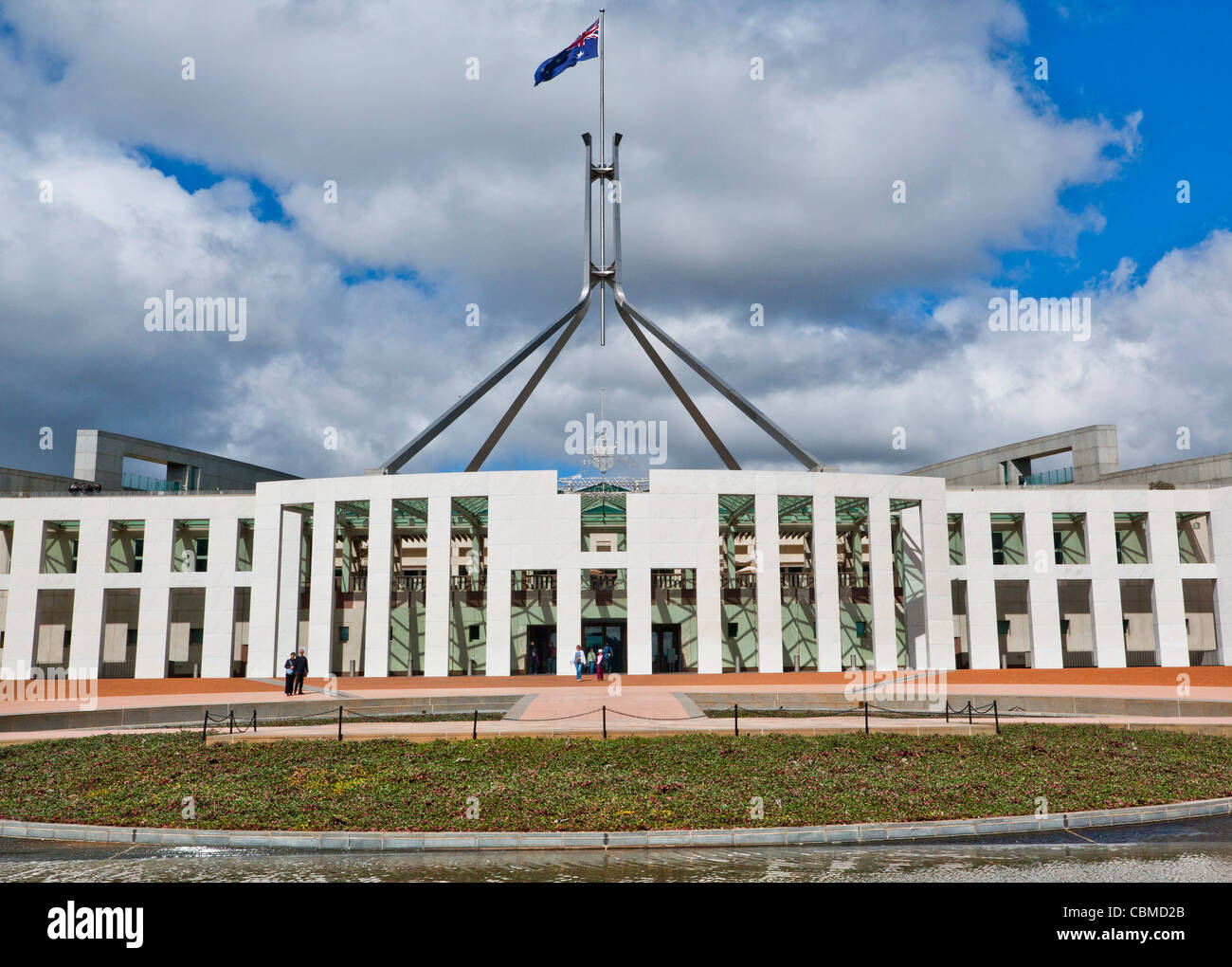Australia, Territorio della Capitale Australiana, Canberra, Capital Hill, il punto di vista del Parlamento del Commonwealth of Australia Foto Stock