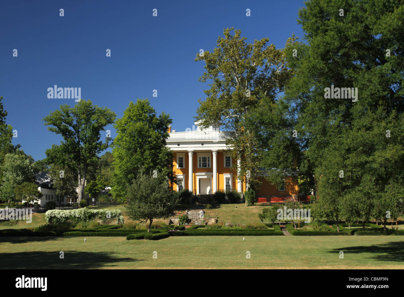 James F D Lanier Mansion. Madison, Indiana, Stati Uniti d'America. Revival Greco architettura. Costruito 1844. Foto Stock