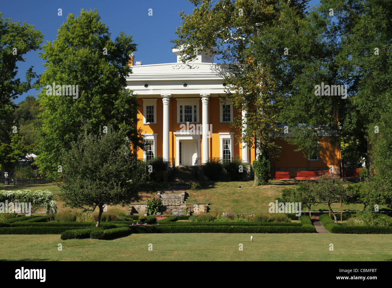 James F D Lanier Mansion. Madison, Indiana, Stati Uniti d'America. Revival Greco architettura. Costruito 1844. Foto Stock