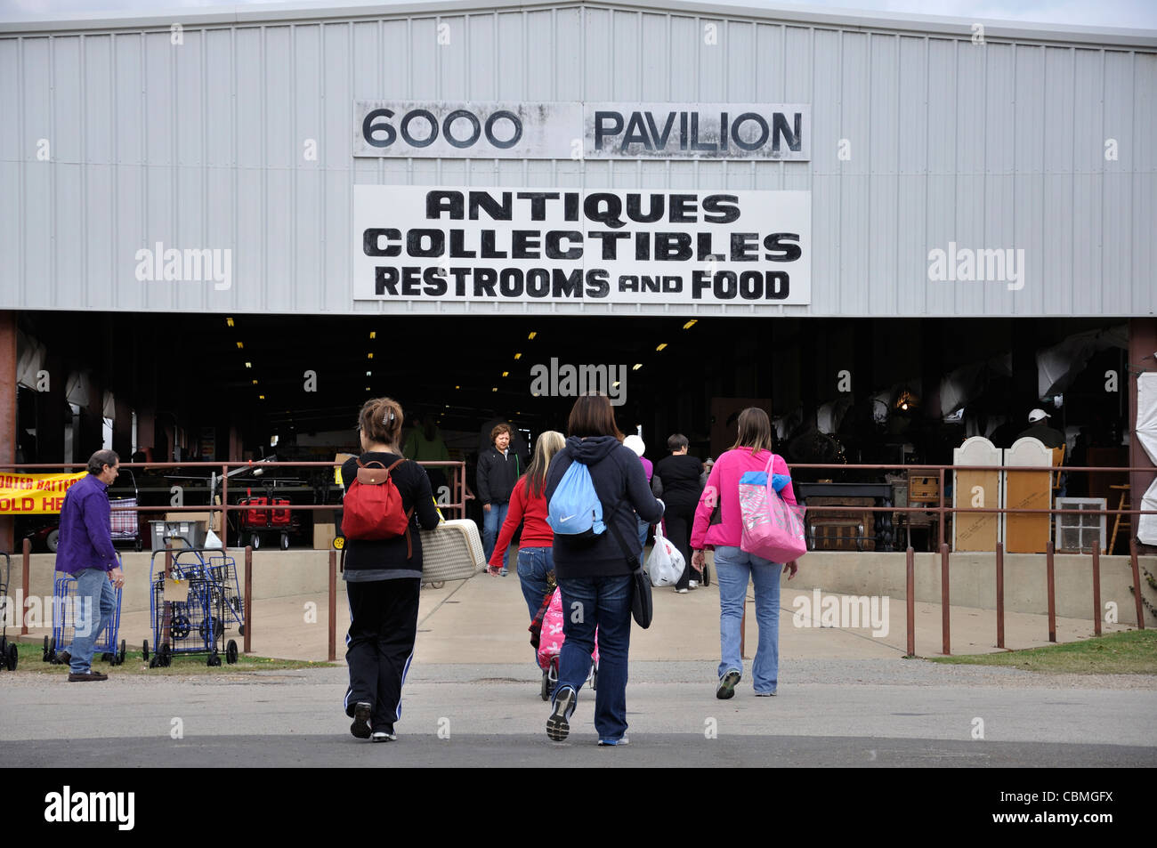 Primo lunedì mercato delle pulci, Canton, Texas, Stati Uniti d'America Foto Stock