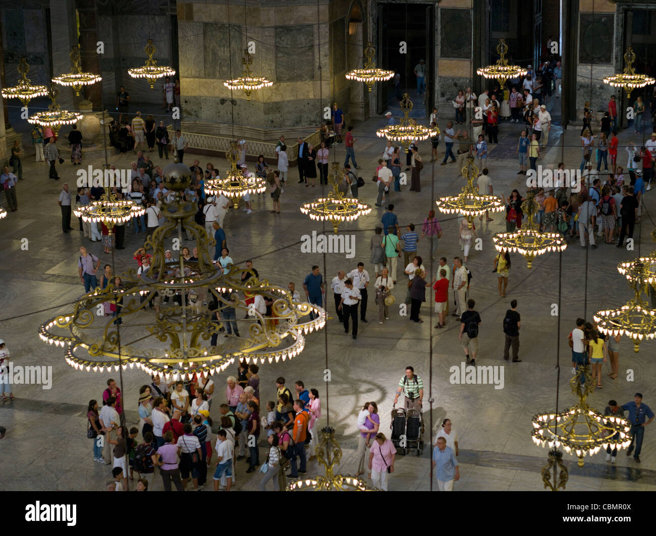 Hagia Sophia ISTANBUL interni Foto Stock