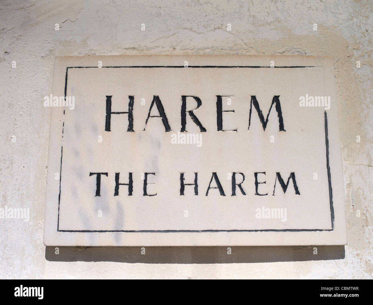 L'Harem firmare il Topkapi Palace Foto Stock