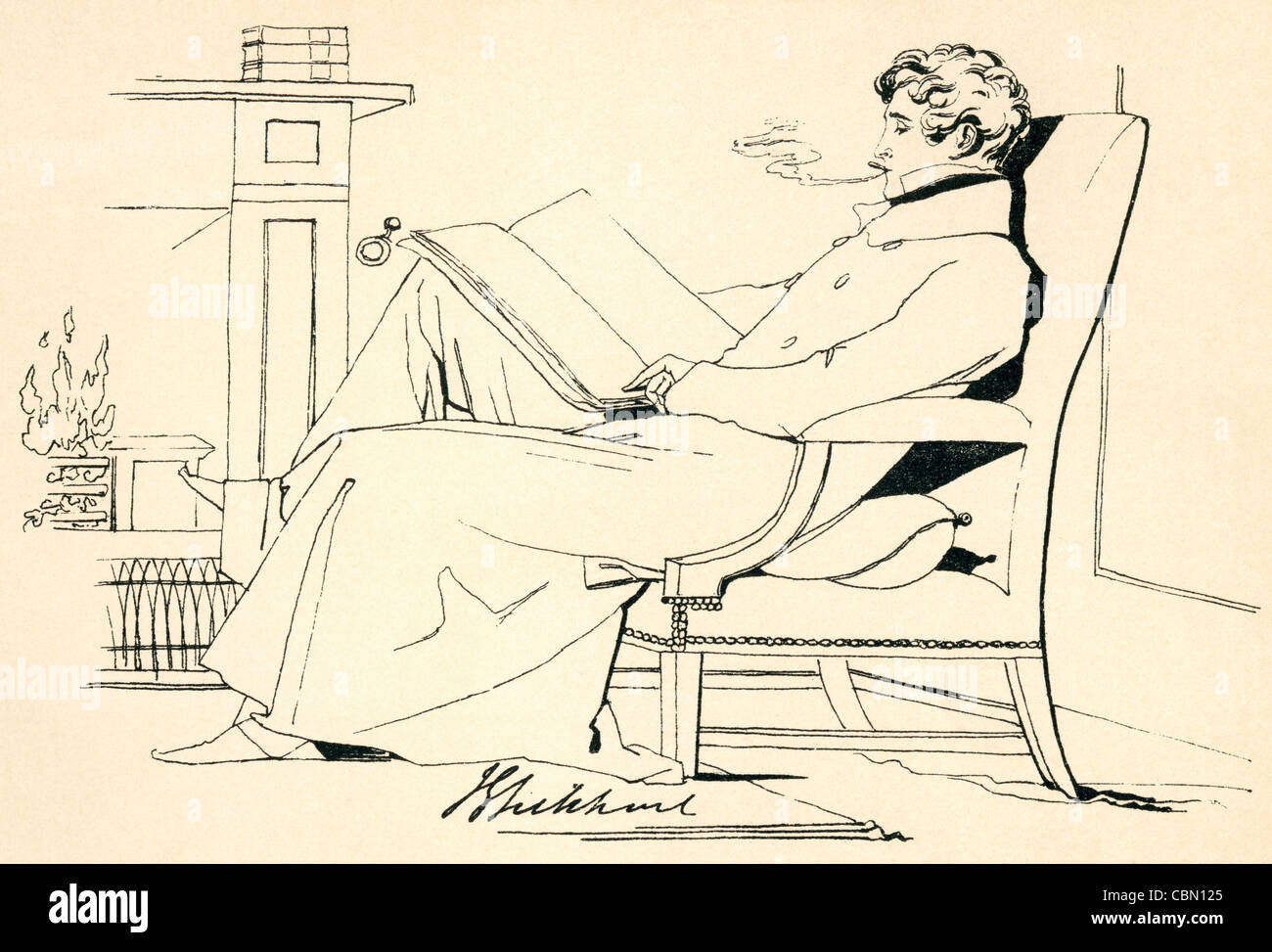 John Gibson Lockhart, 1794 - 1854. Scrittore scozzese e editor. Foto Stock