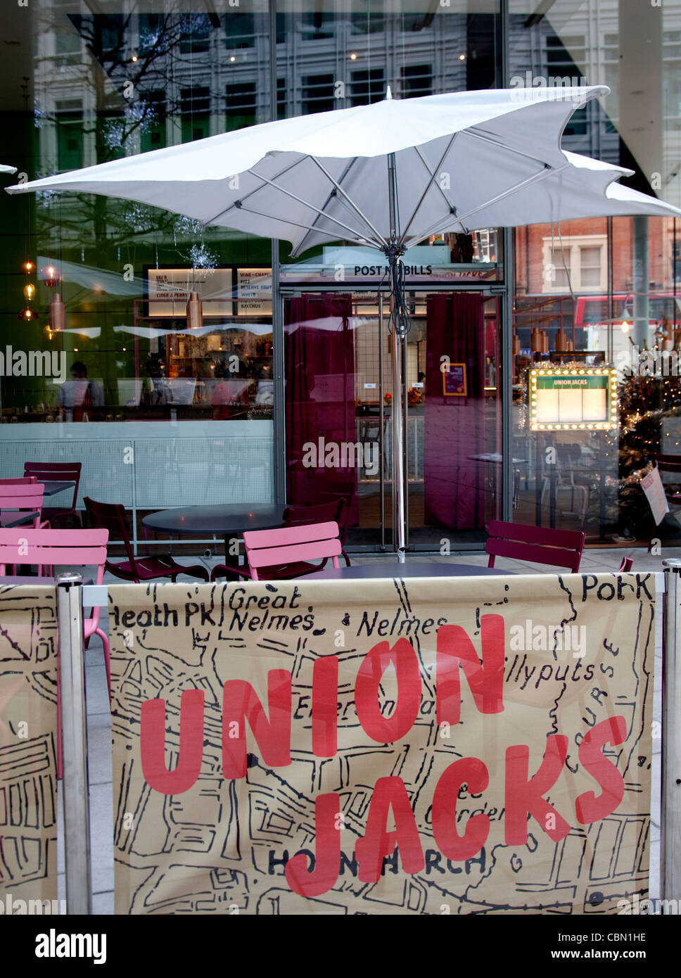 Union Jack, Jamie Oliver's nuovo ristorante a Holborn, Londra Foto Stock