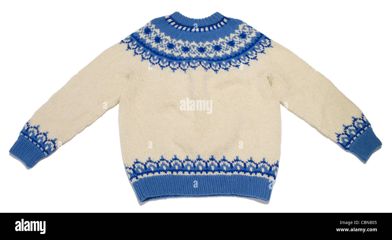 Alpine a maglia maglione di lana Foto Stock