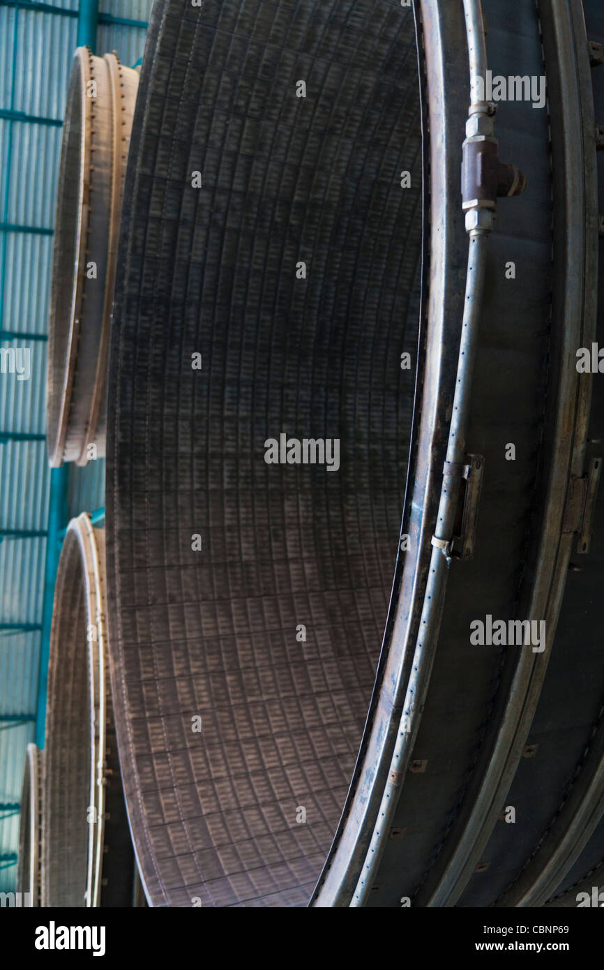 I propulsori principali di Saturno 5 Rocket Foto Stock