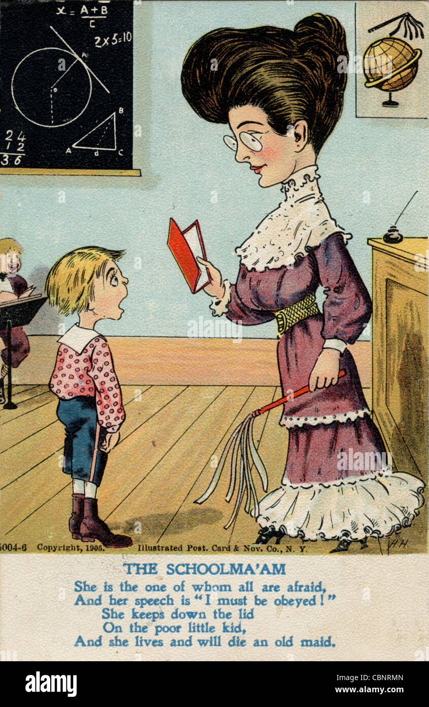 L'insegnante della scuola Foto Stock