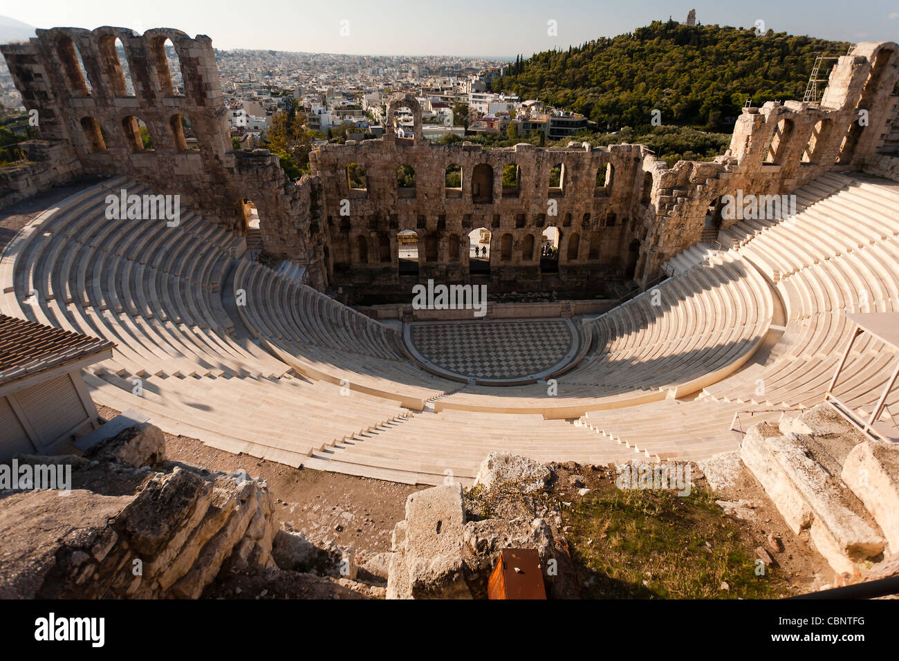 Odeon di Erode Attico ad Atene in Grecia Foto Stock