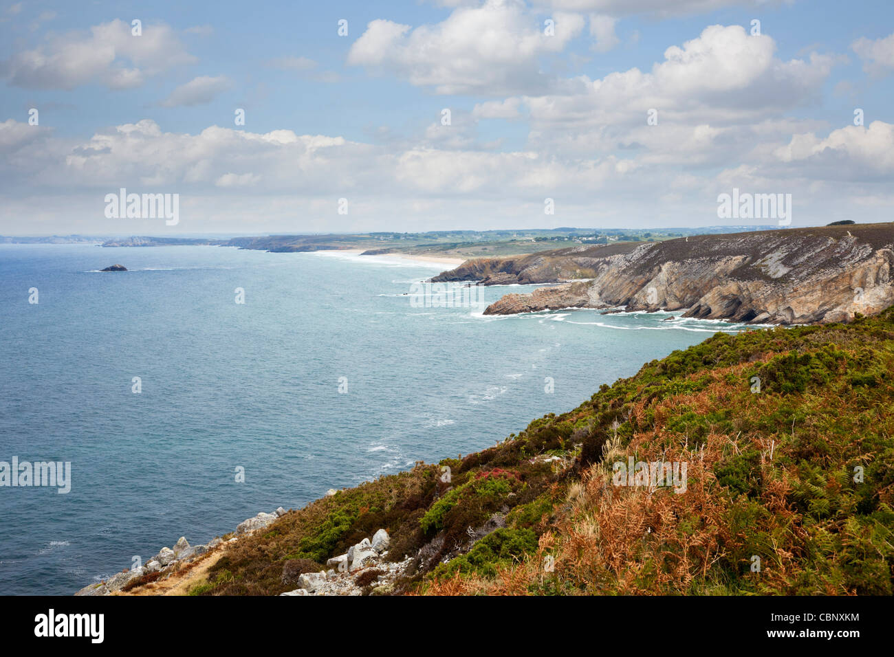 Cap de la Chevre, Crozon Penisola, Finisterre, Bretagna Francia Foto Stock