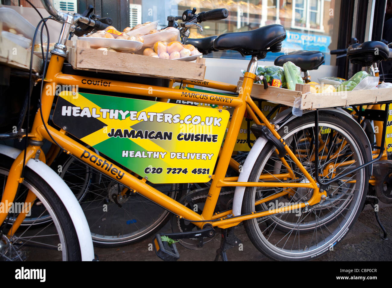 Salutisti, cucina giamaicana in Brixton, Londra Foto Stock