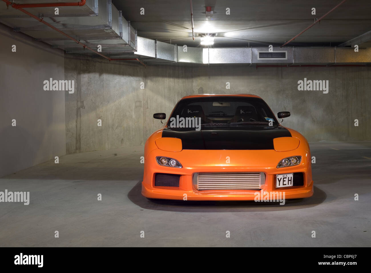 1994 Mazda RX7 FD3S pesantemente modificato dalla Australian personalizzato modificato specialista di auto, Brett Wilkinson Foto Stock