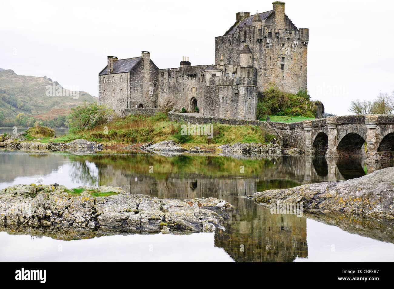 Eilean Donan Castle,Loch,Duich,vicino a Skye e Lochalsh,Highlands,Scozia Scotland Foto Stock