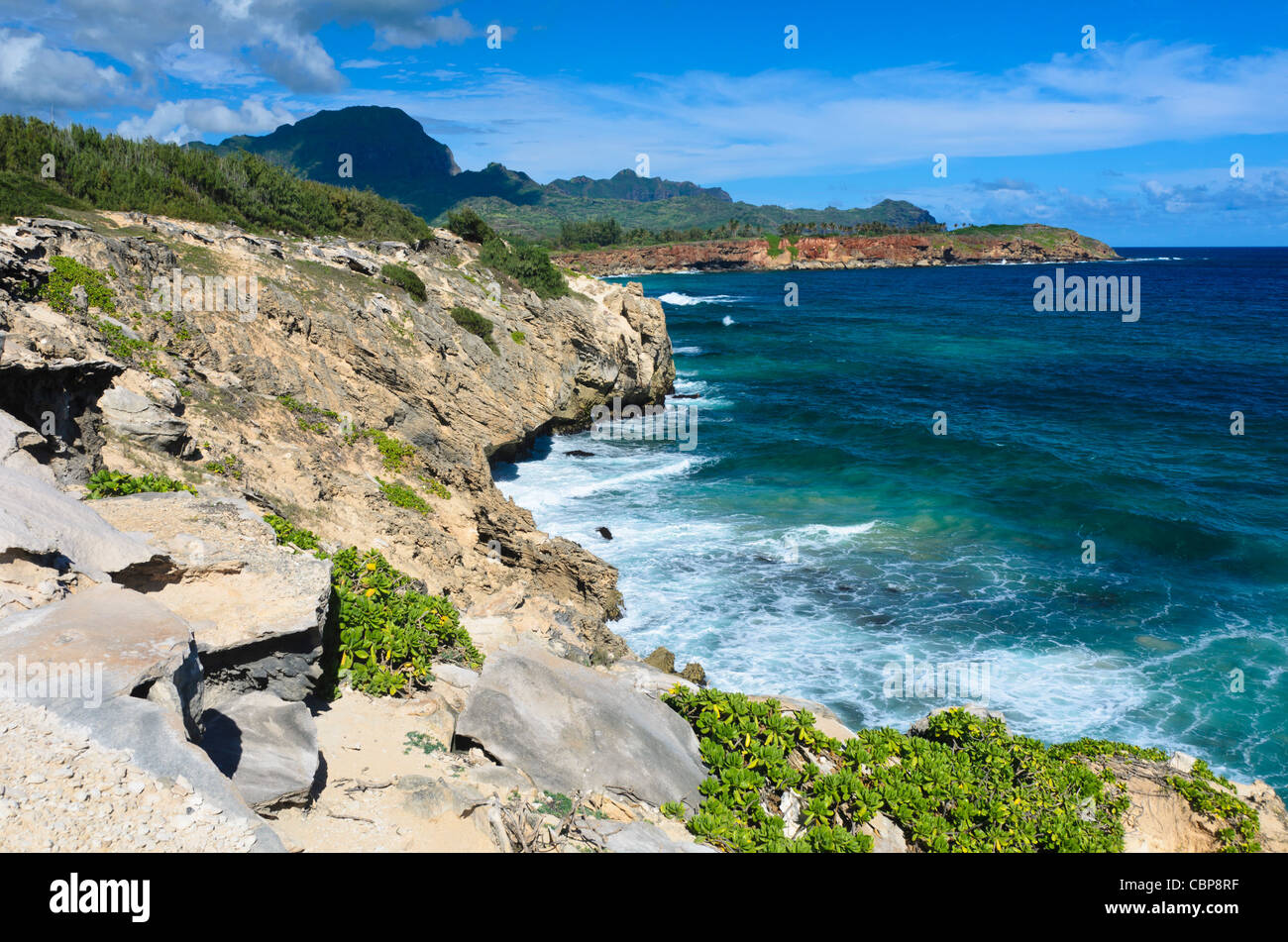 South Shore di Isola di Kauai, Hawaii, STATI UNITI D'AMERICA Foto Stock