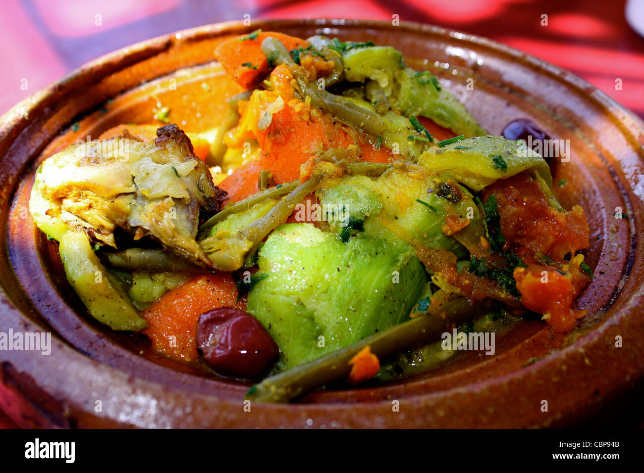 Un tagine marocchino Foto Stock
