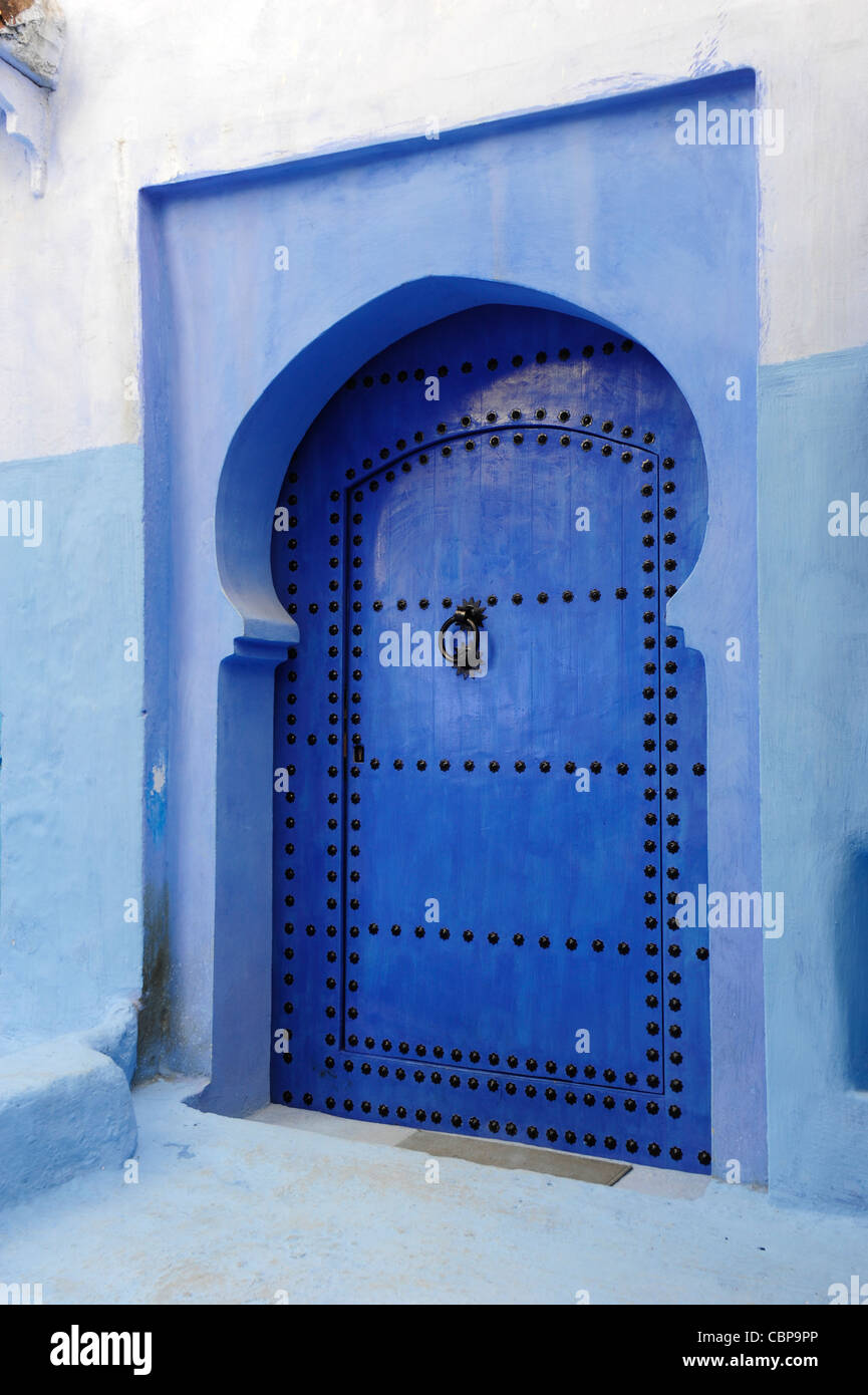 Chefchaouen, Rif regione. Il Marocco.il Nord Africa. Foto Stock