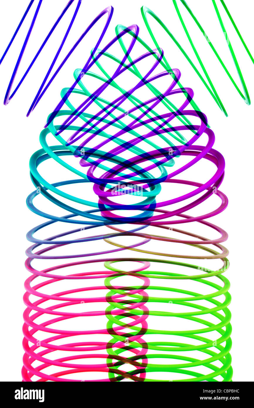 Giocattolo della molla elicoidale Foto Stock