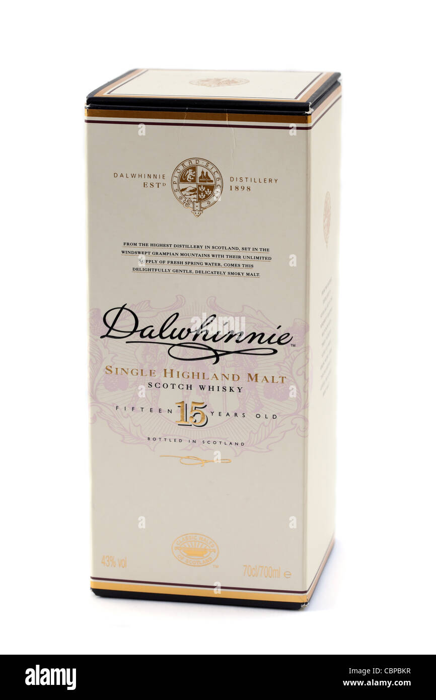 Dalwhinnie 15 anni scozia scotch whisky whiskey Foto Stock