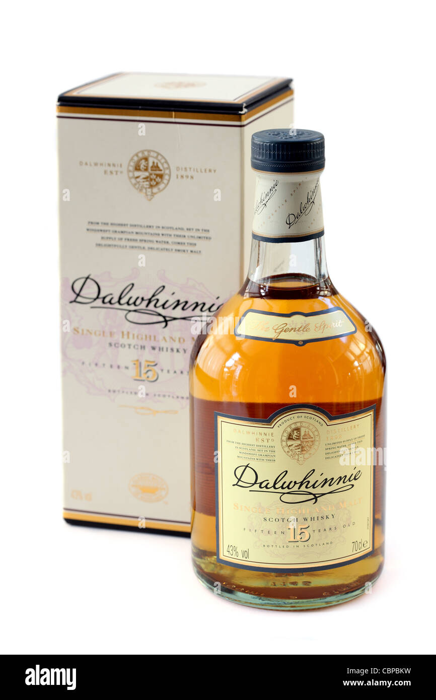 Dalwhinnie 15 anni scozia scotch whisky whiskey Foto Stock