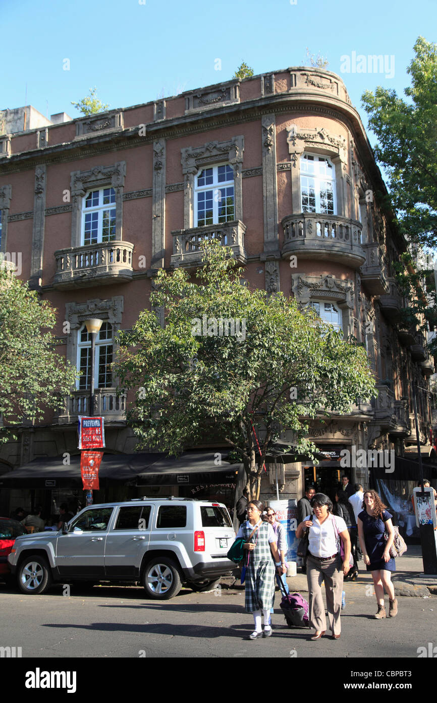 Colonia Roma, quartiere alla moda, Città del Messico, Messico, America del Nord Foto Stock