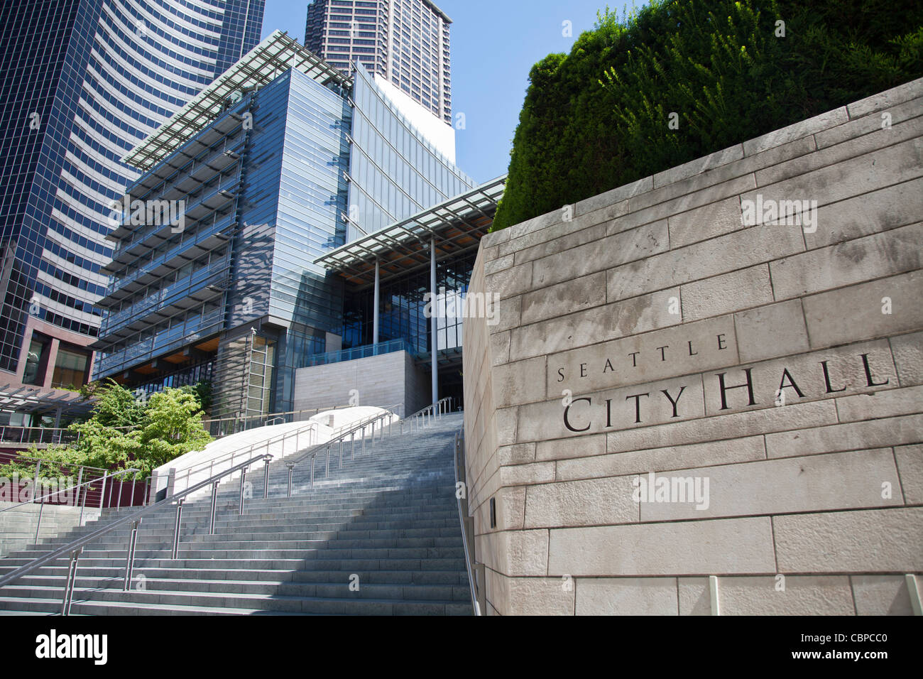 Seattle City Hall, Washington, Stati Uniti d'America Foto Stock