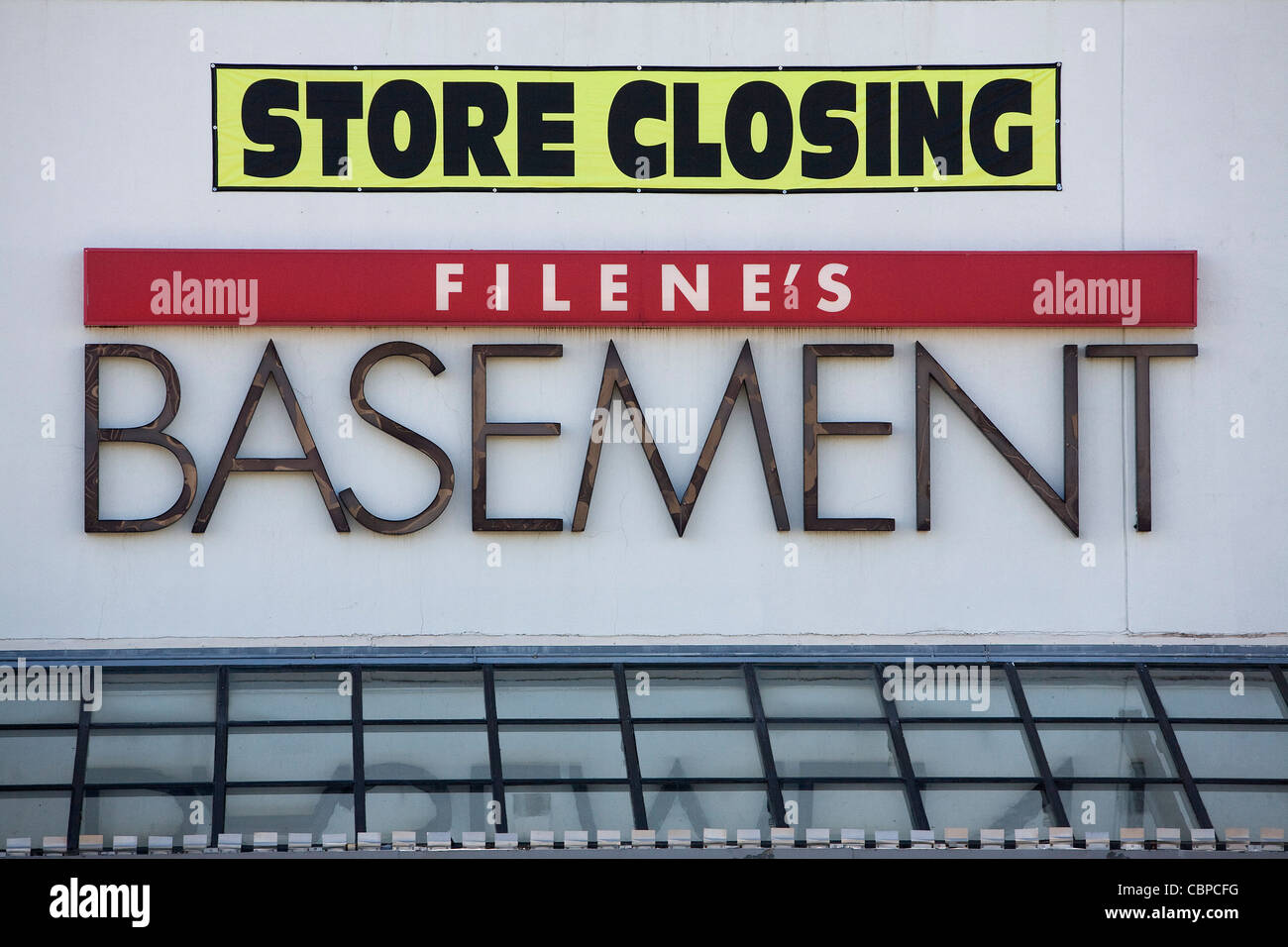 Un Filene's Basement store andando fuori di vendita aziendale. Foto Stock