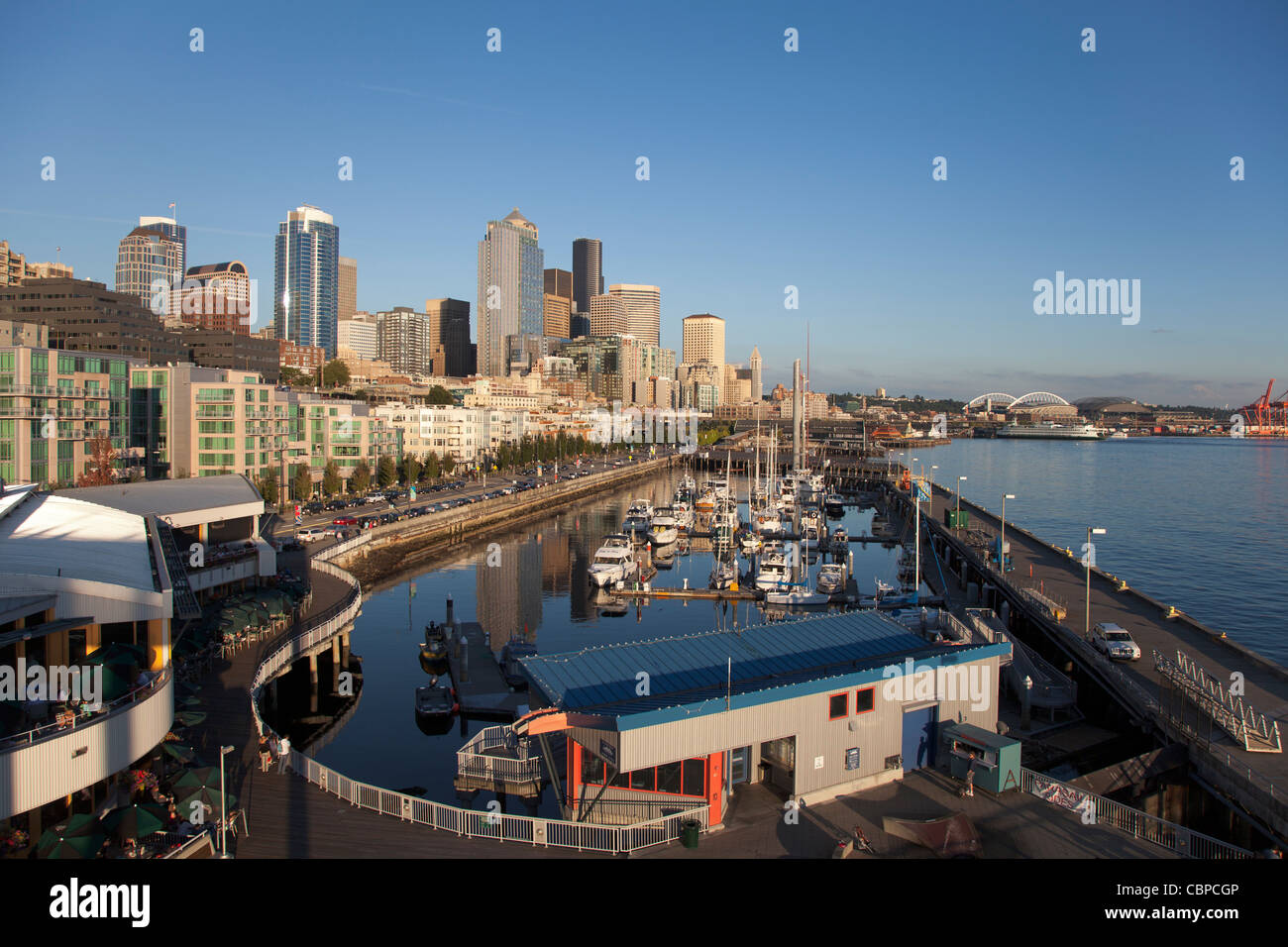 Città campana Marina, Seattle, Washington, Stati Uniti d'America Foto Stock