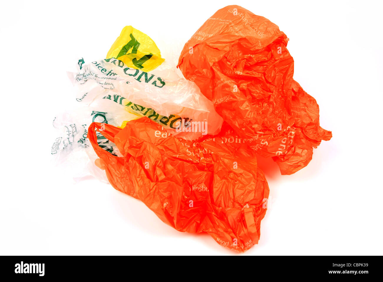 Sacchetti di plastica - il scurge britannico della discarica Foto Stock