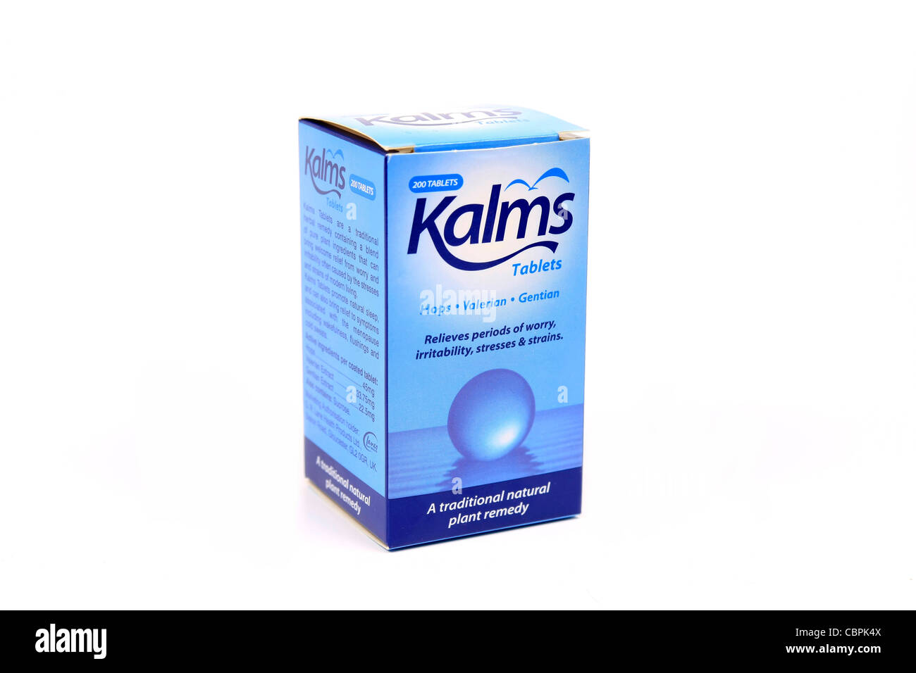 Kalms Tabelts - porre rimedio a base di erbe per la tensione nervosa Foto Stock