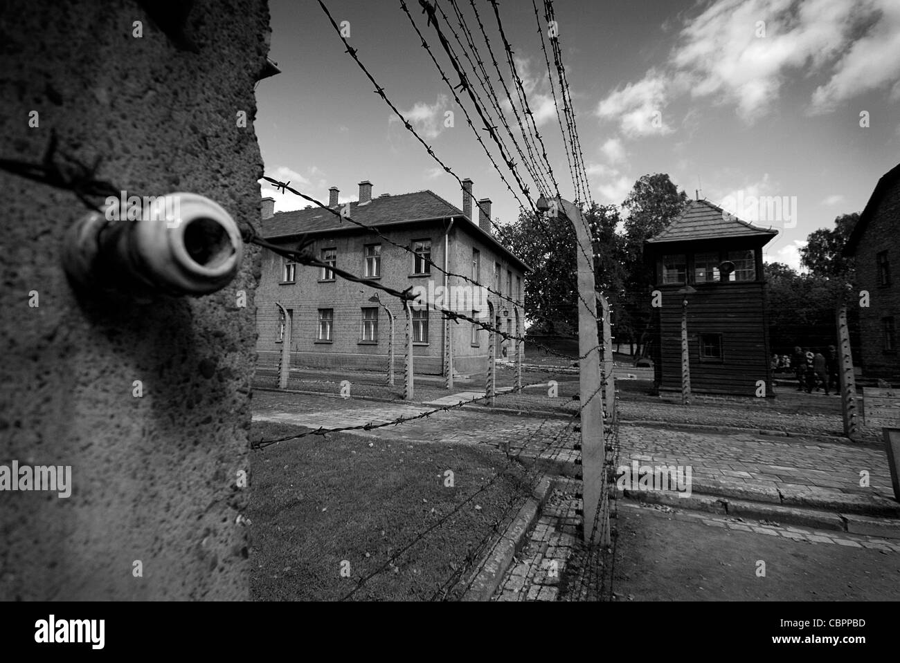 Auschwitz Campo Base o stammlager, Polonia Foto Stock