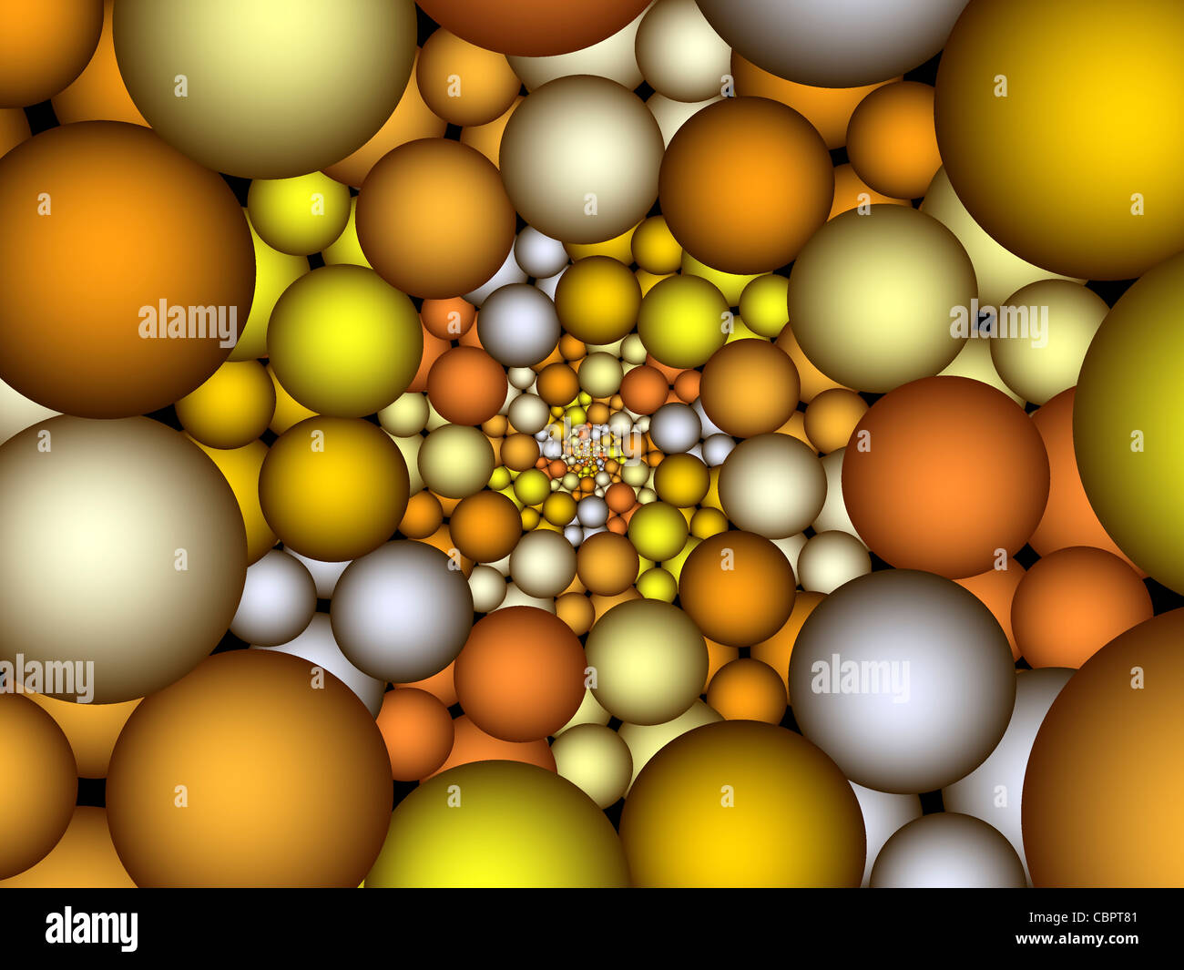 Spirale modello frattale Foto Stock