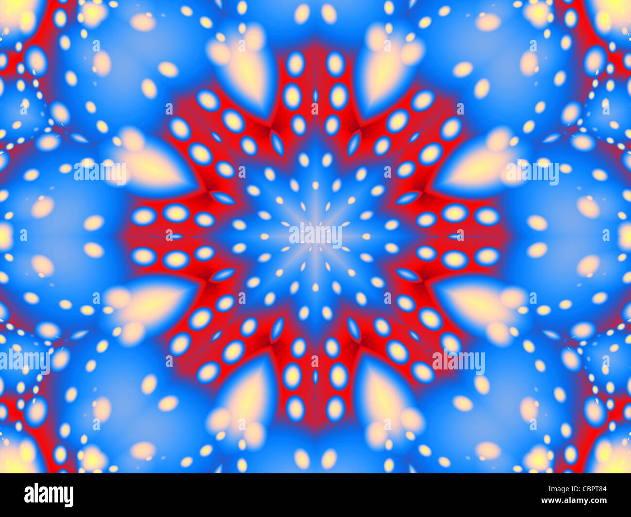 Un inverno ispirato Caleidoscopio Foto Stock