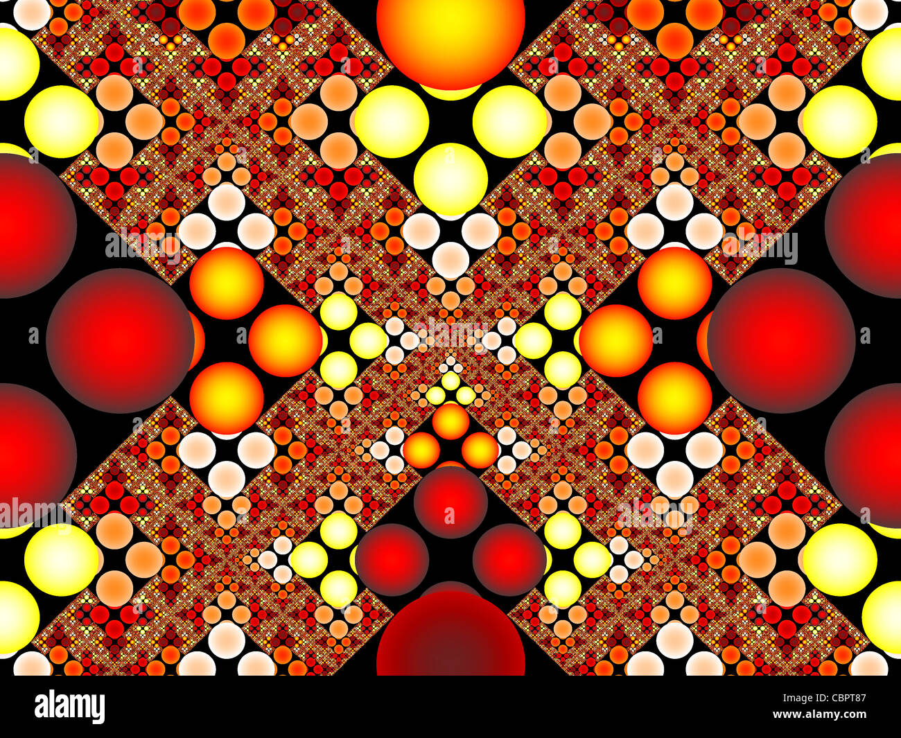 Calcolatore simmetrica Pattern generato Foto Stock