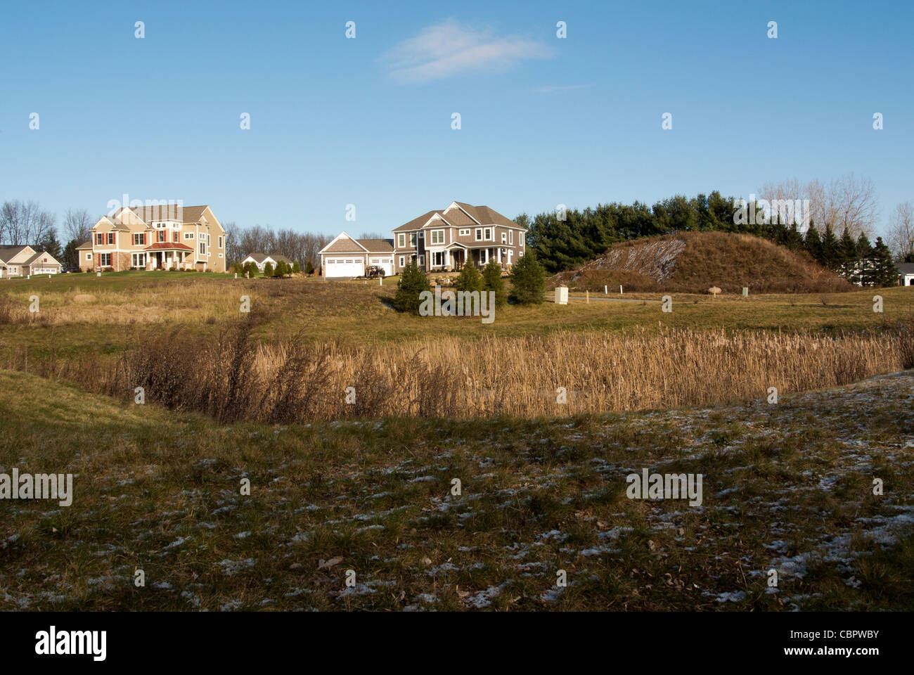 Nuove case in suddivisione. Foto Stock