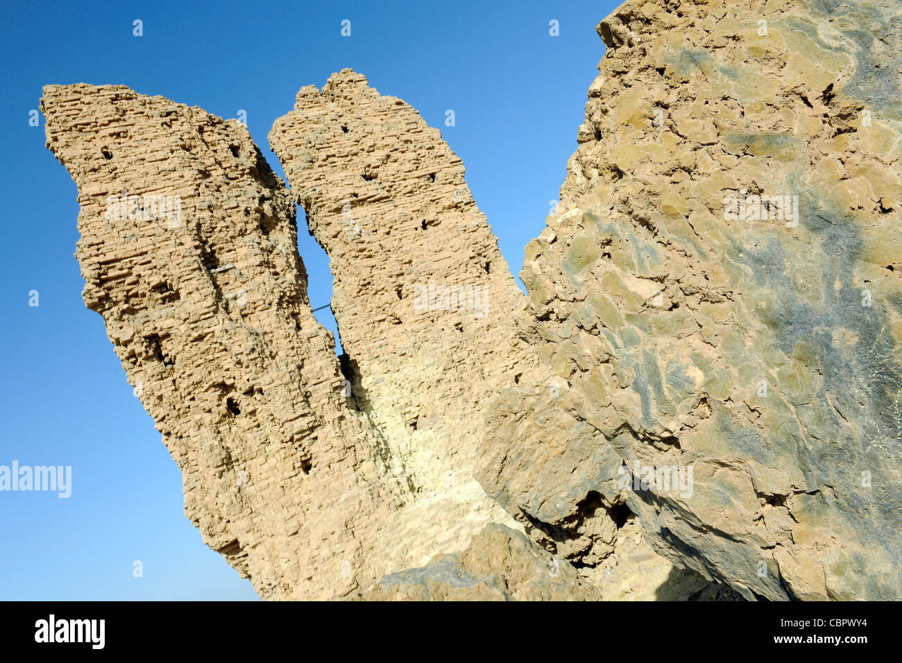 I resti di un antico tempio presso il luogo di nascita di Abramo, Borsippa, Iraq Foto Stock