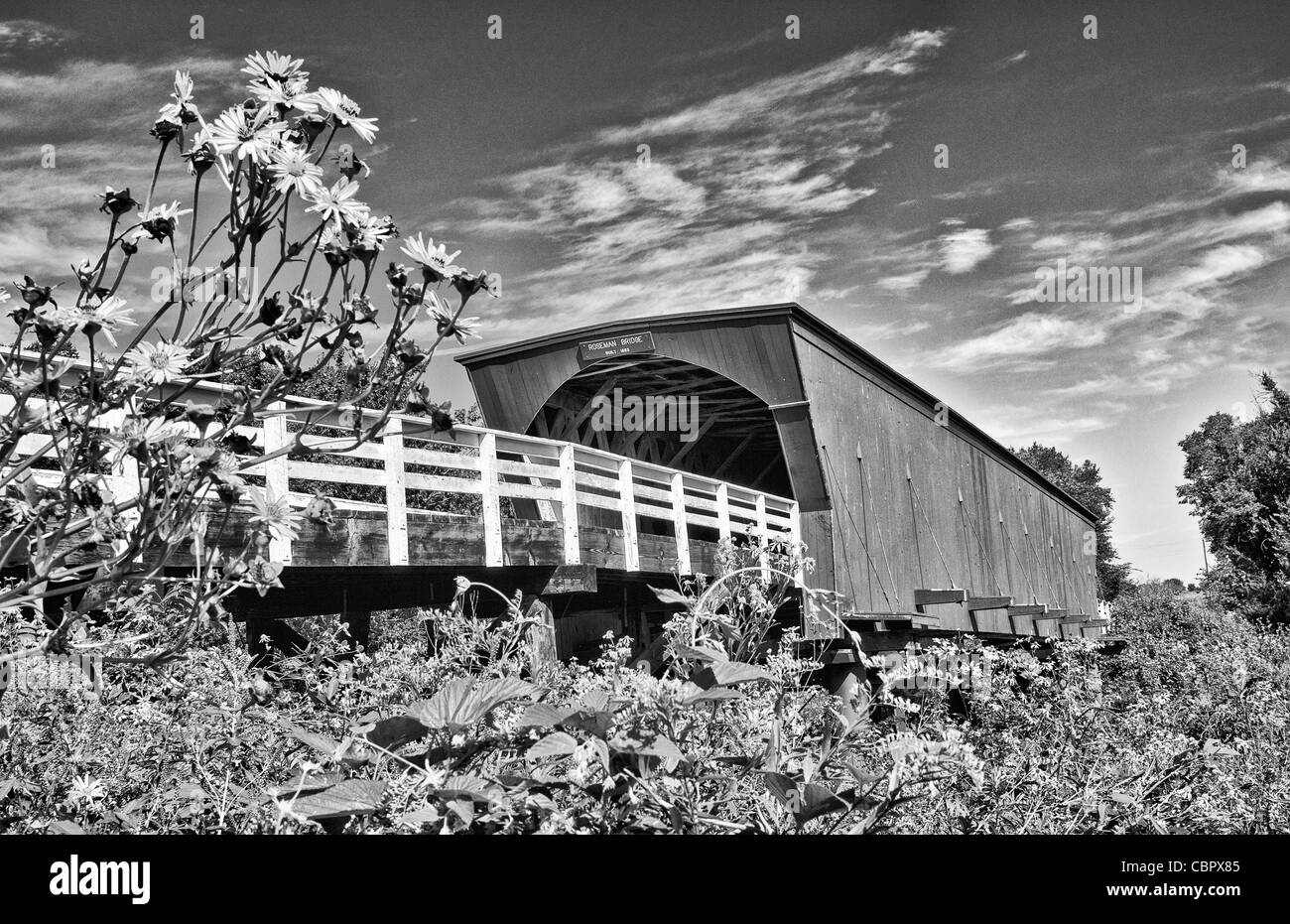 Winterset Iowa bridge famosi ponti di Madison County e Roseman Bridge Foto Stock