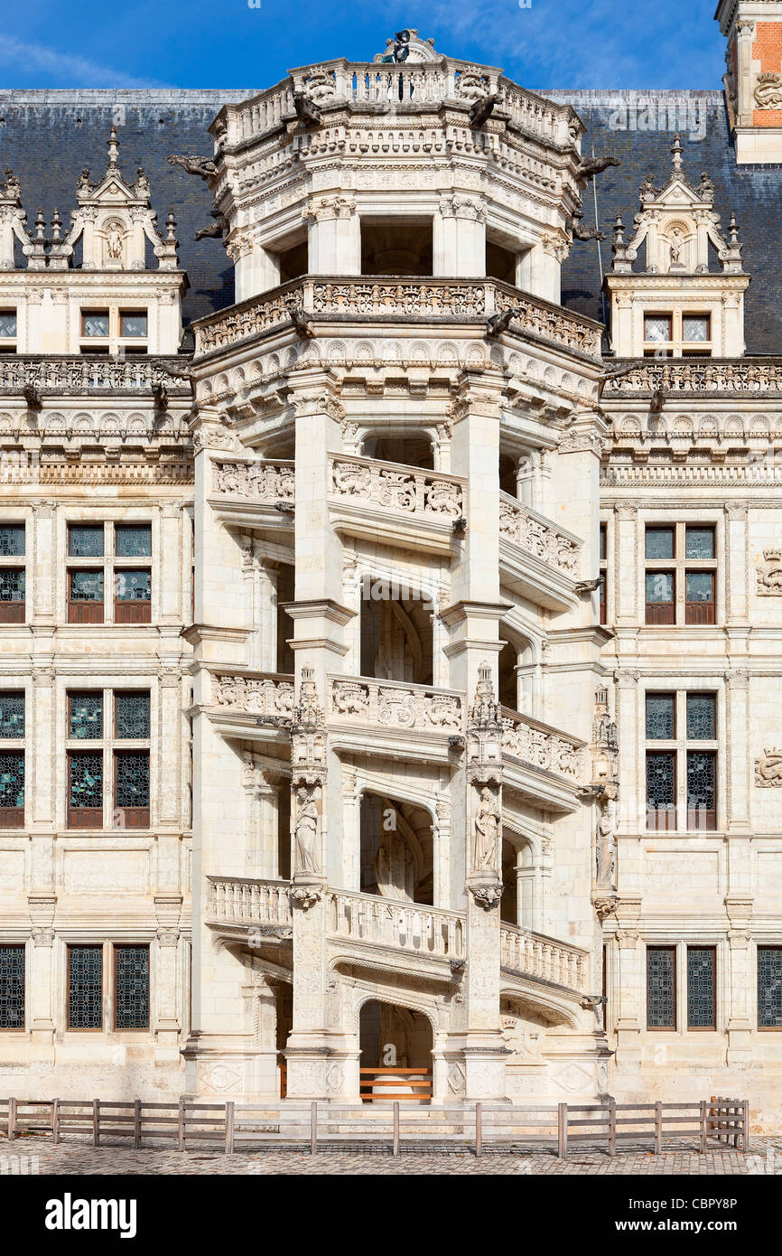 Valle della Loira, Chateau de Blois Foto Stock