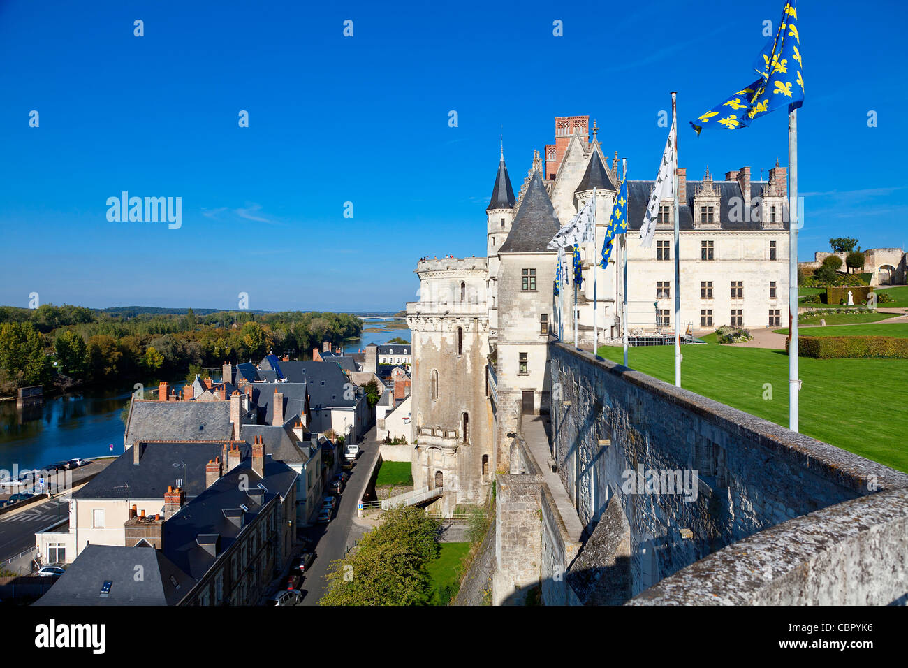 Valle della Loira, castello di Amboise Foto Stock