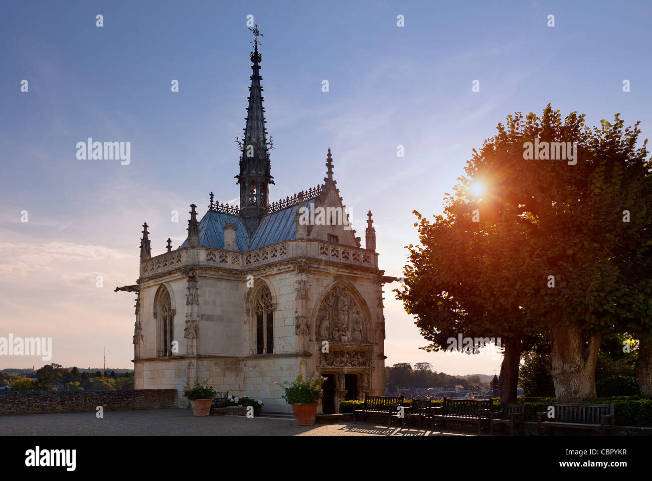 Valle della Loira, castello di Amboise Foto Stock