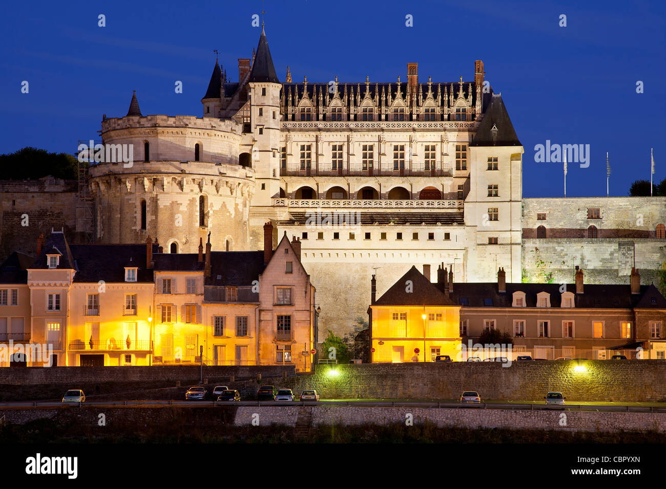 Valle della Loira, castello di Amboise Foto Stock