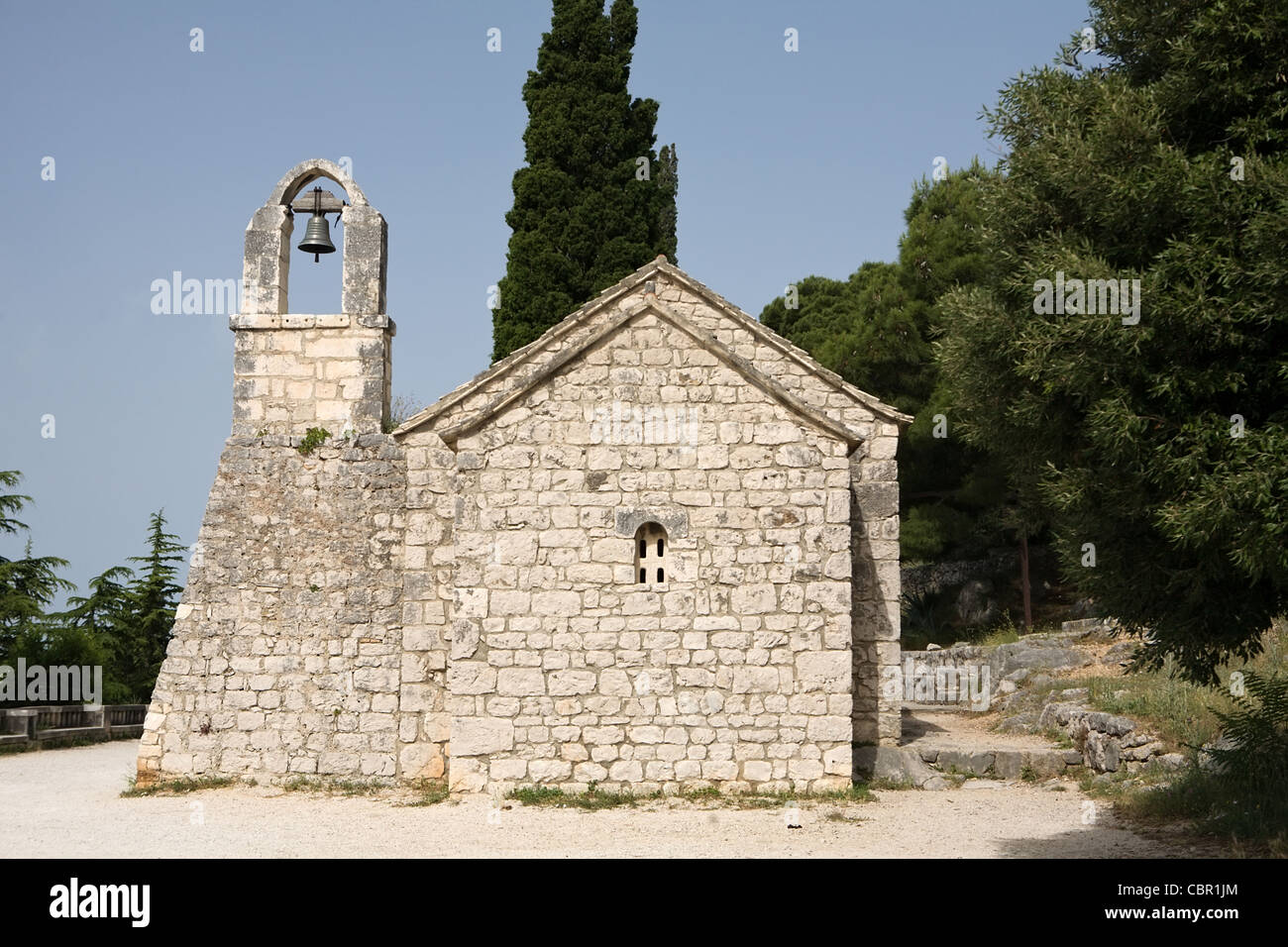 Vecchia chiesa croata della città di Spalato Foto Stock